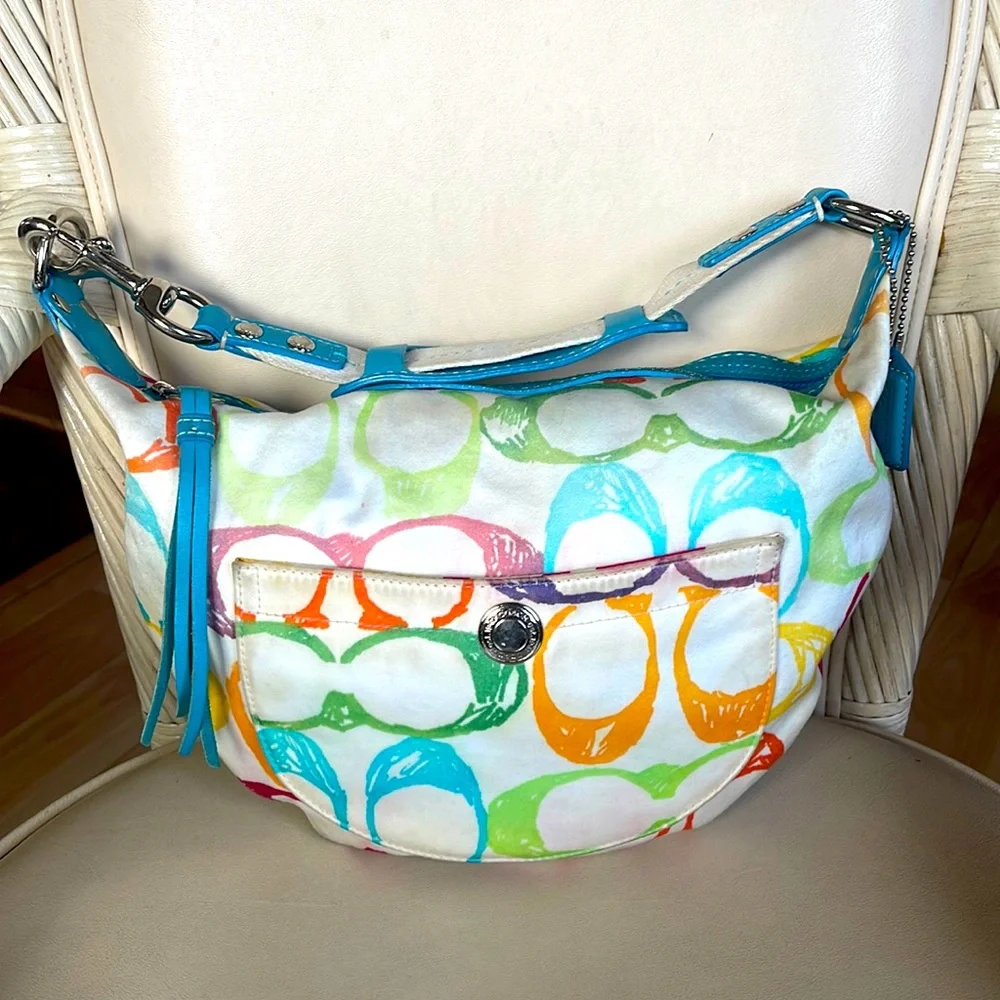 COACH スクリブル ハンドバッグ Coach | Bags | Coachhampton Scribble Hobo Bag 5657 | Poshmark